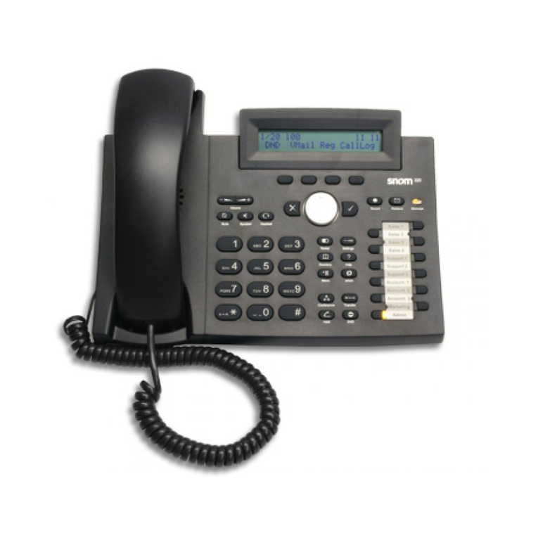 Snom 320 User manual