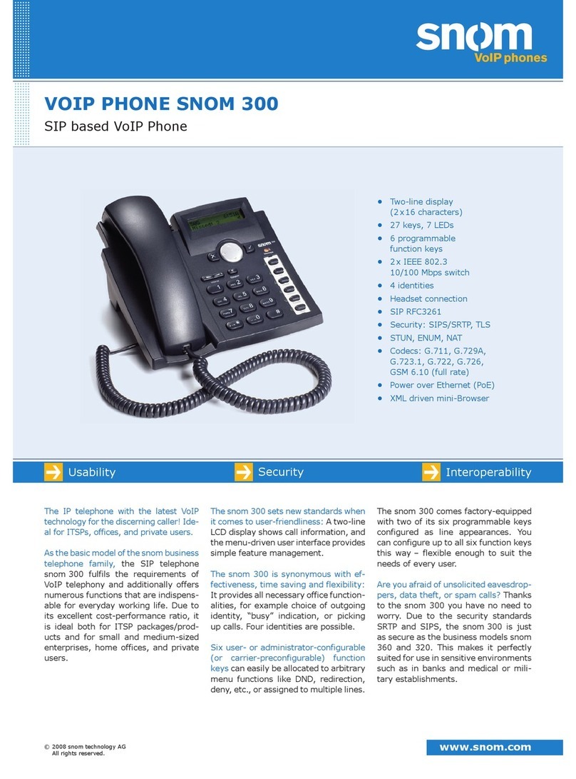 Snom 300 User manual