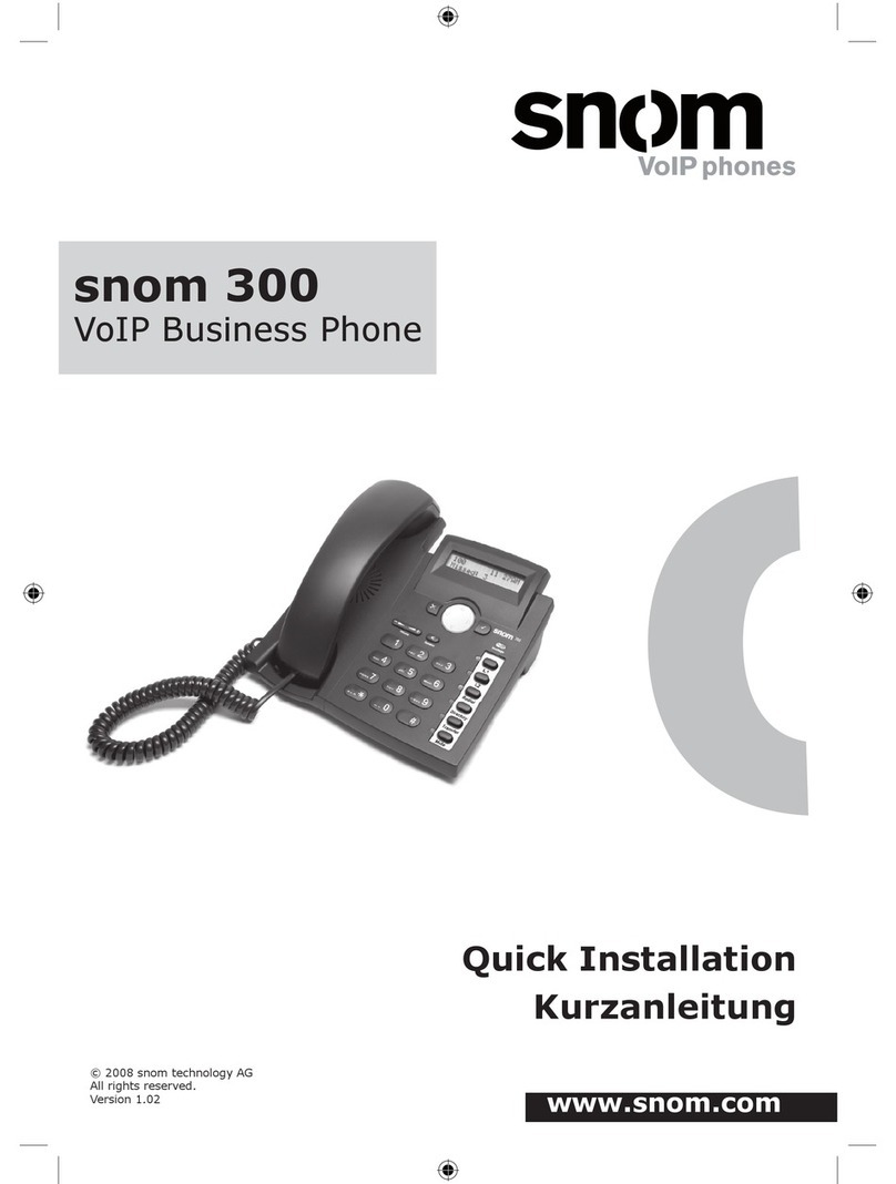 Snom 300 Original operating instructions