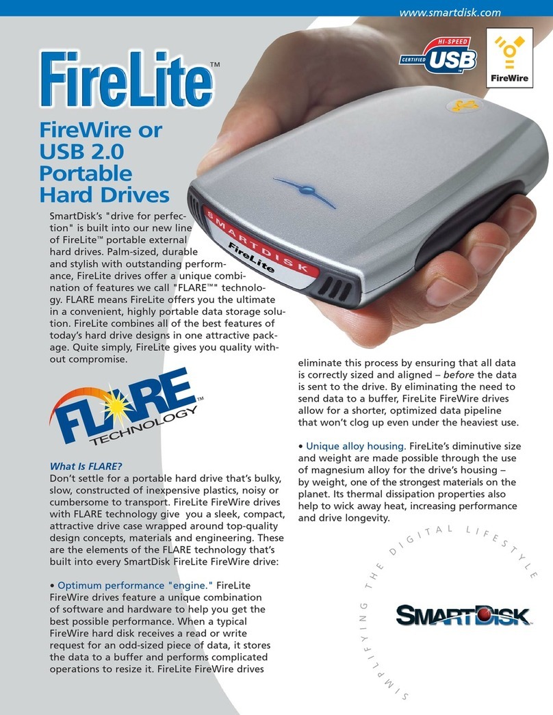 SmartDisk FireLite User manual SmartDisk FireLite User manual