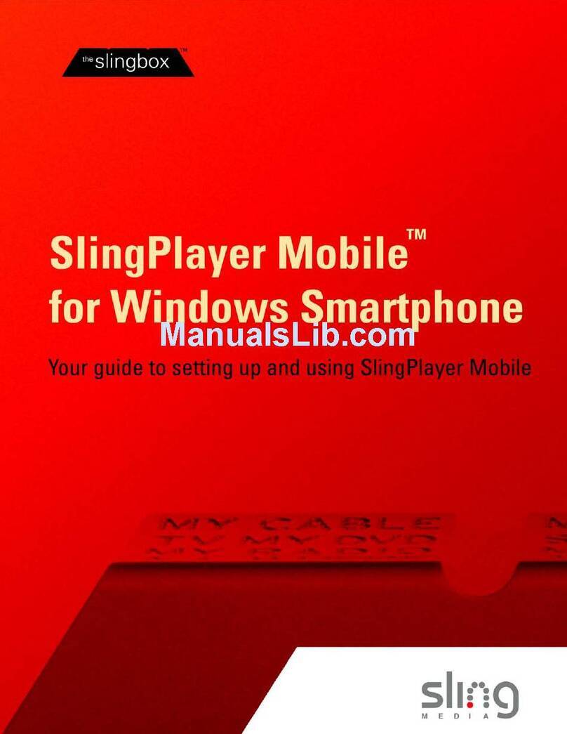 Sling Media SlingPlayer user guide