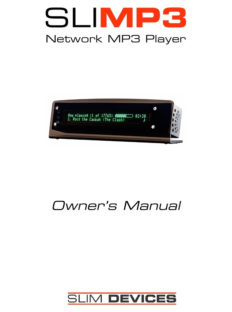 Slim Devices SLIMP3 owner's manual