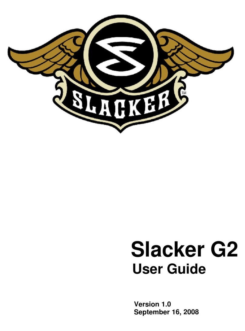 Slacker G2 2GB User manual
