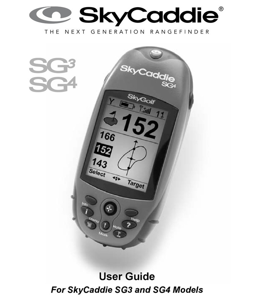 SkyGolf SkyCaddie SG3 User manual