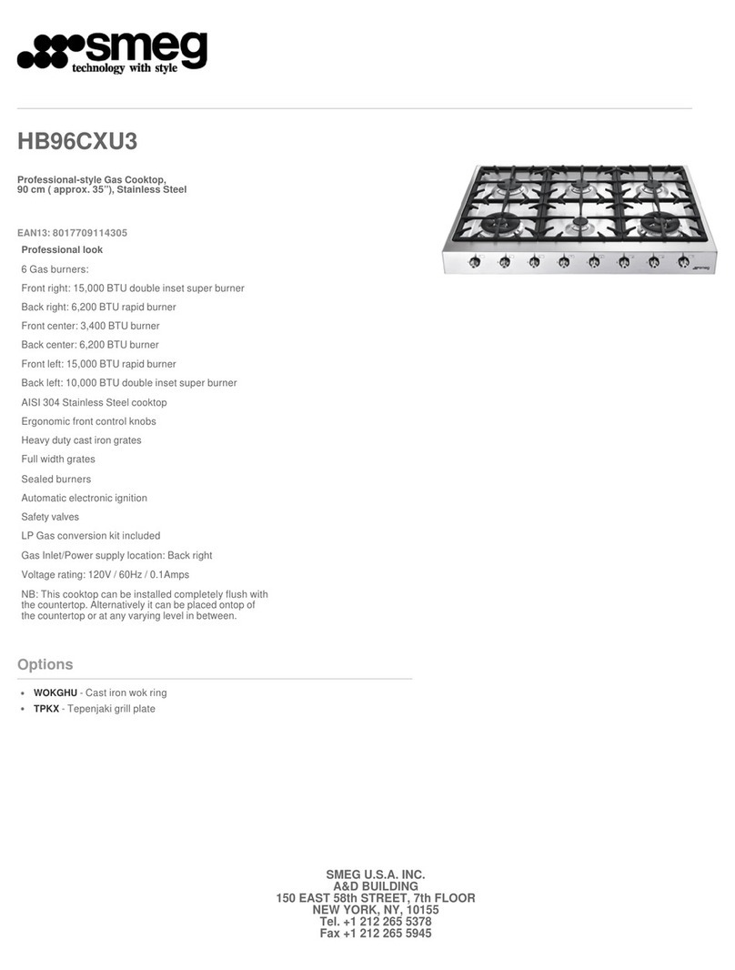 Smeg HB96CXU3 User manual