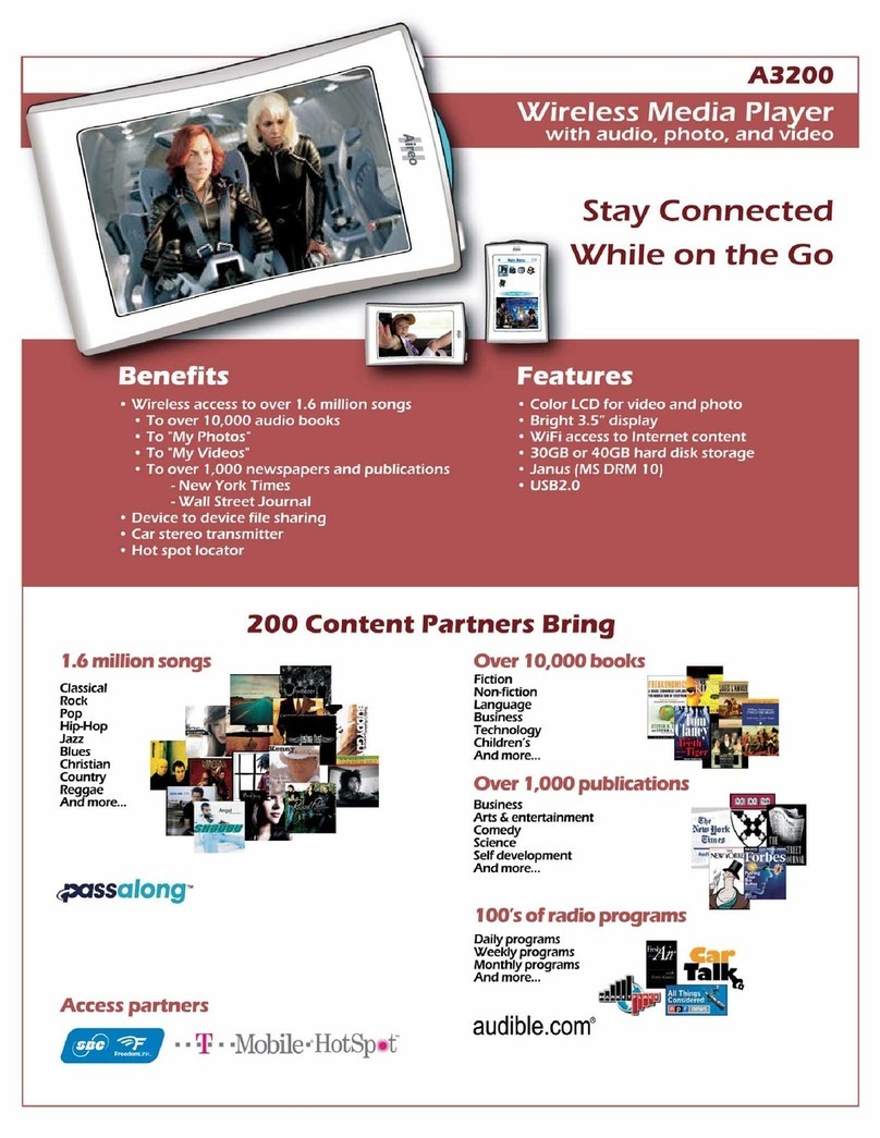 SoniqCast A3200 brochure