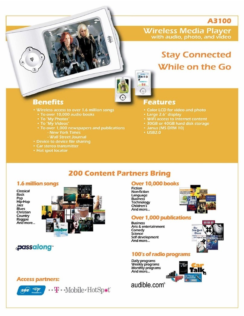 SoniqCast A3100 brochure