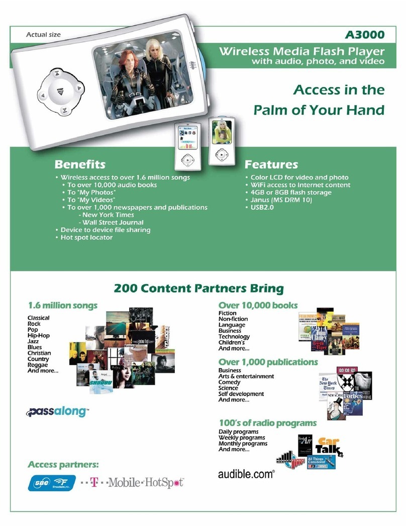 SoniqCast A3000 brochure