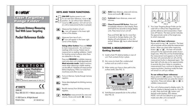 Sonin 10075 User manual