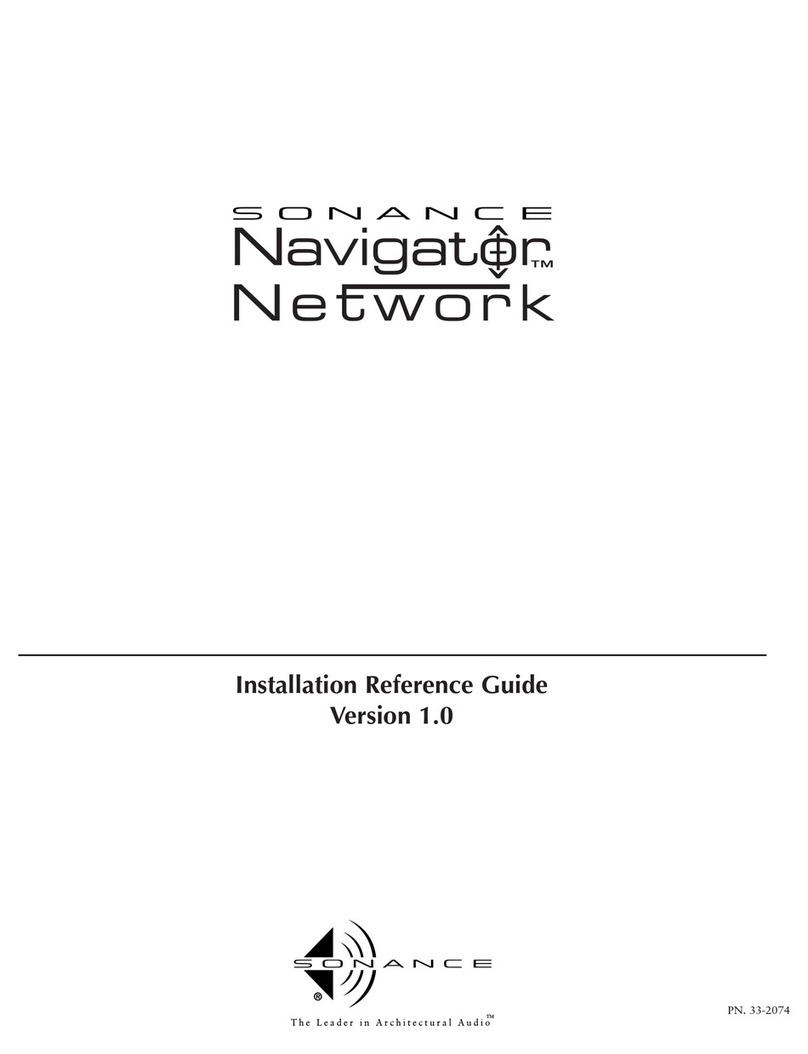 Sonance Navigator Harbor Installation and operating manual