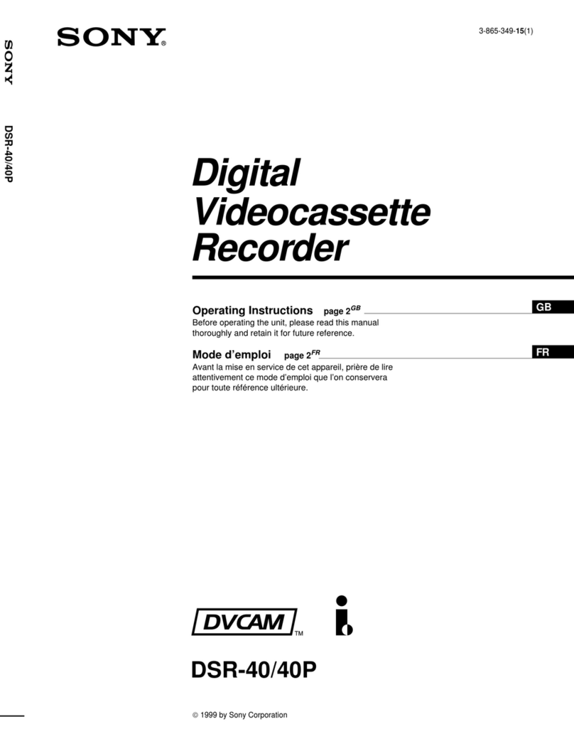 Sony DSR-40 User manual