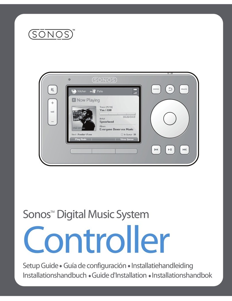 Sonos ZONEPLAYER 100 Setup guide