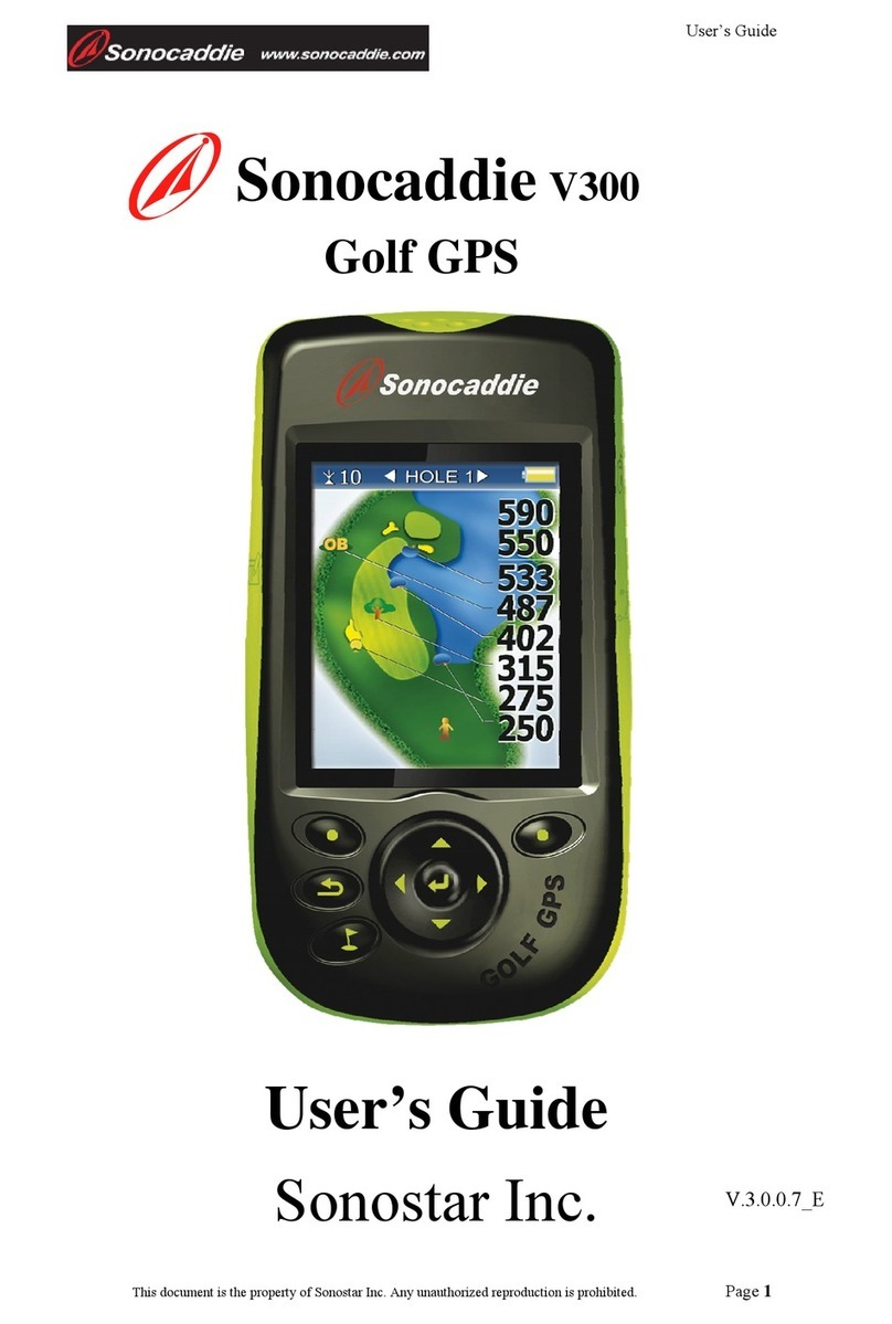 Sonocaddie V300 user guide