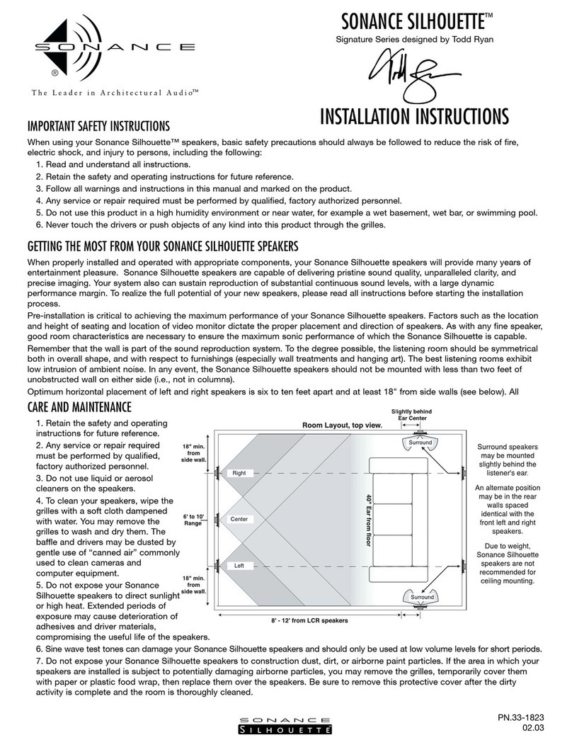 Sonance Silhouette I install guide