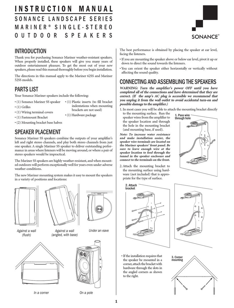 Sonance Mariner 52SS user guide