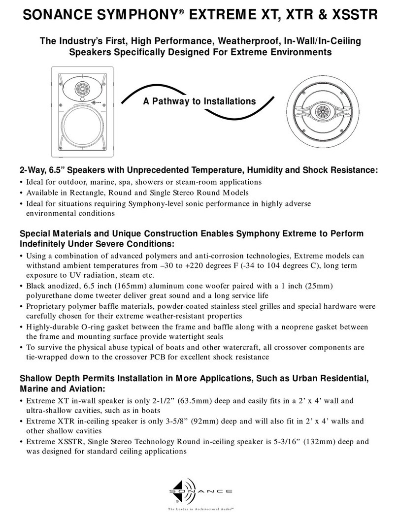 Sonance Extreme XSSTR supplementary guide