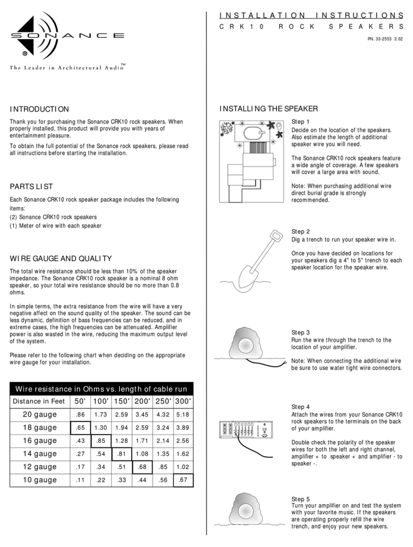 Sonance CRK10 installation instructions