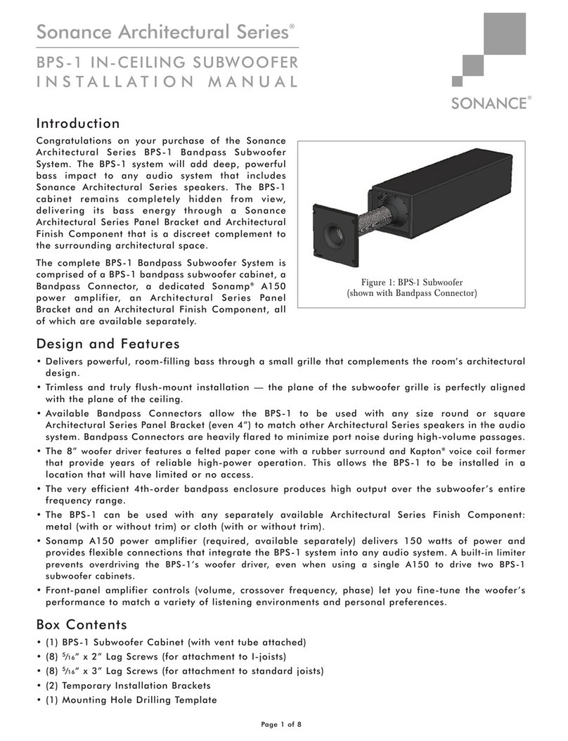 Sonance BPS-1 installation manual
