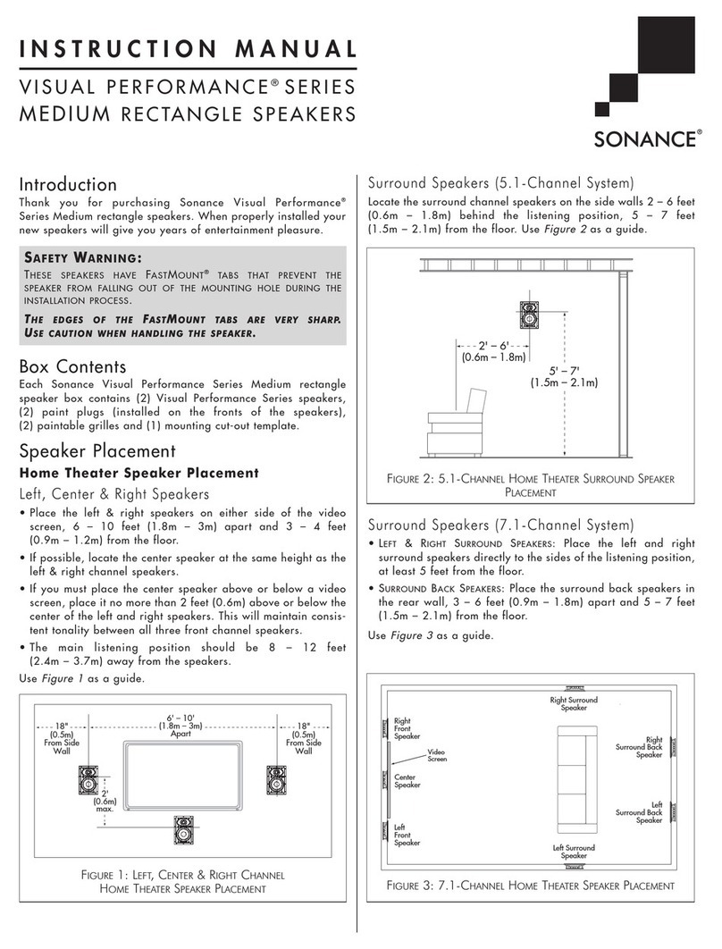 Sonance Visual Performance VP61 User manual