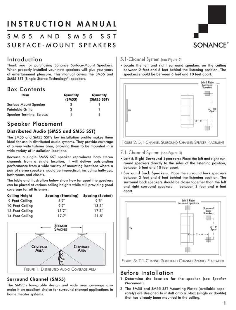 Sonance SM55 User manual