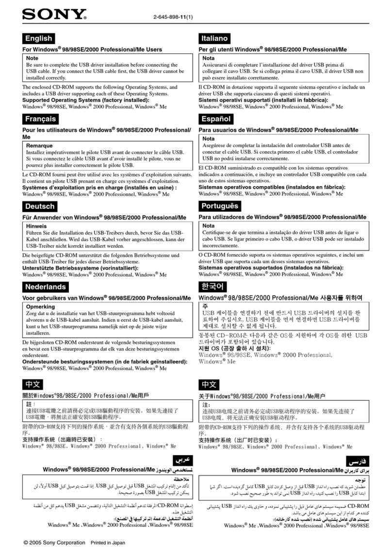 Sony Cyber-shot DSC-S600 Instruction Manual