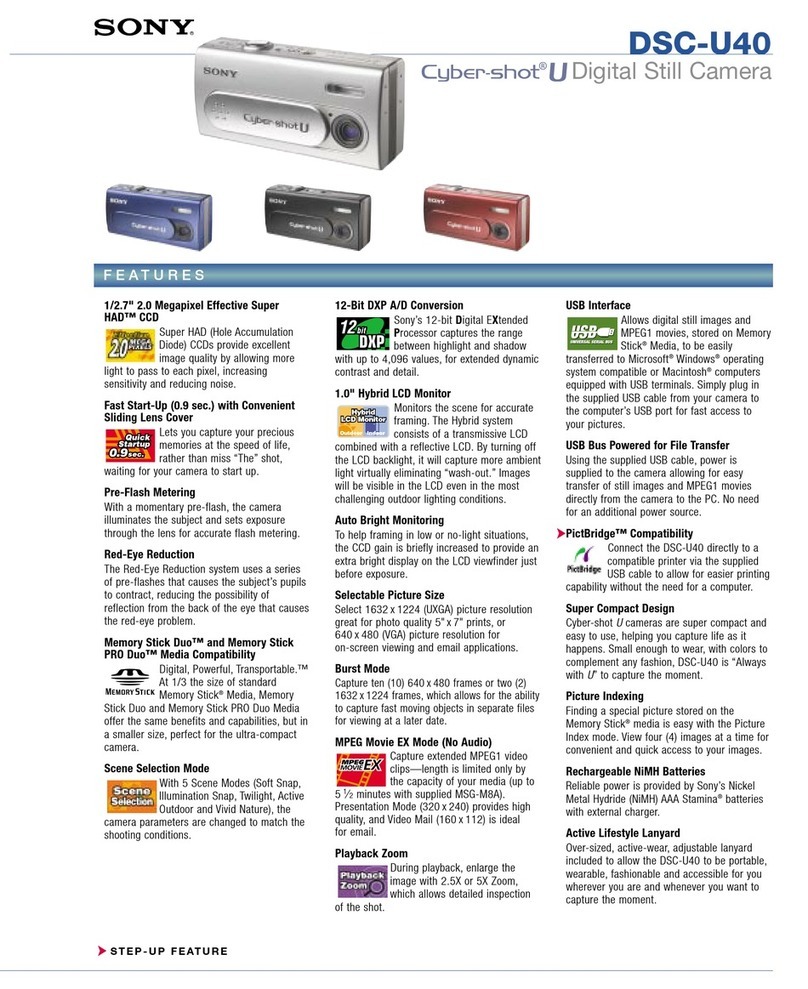 Sony Cyber-shot DSC-S600 Specifications