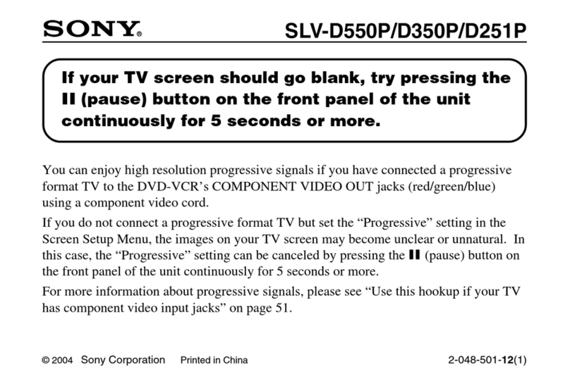 Sony SLV-D251P Dimensions