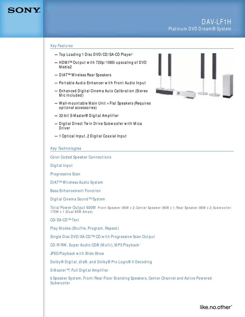 Sony DAV-LF1H User manual