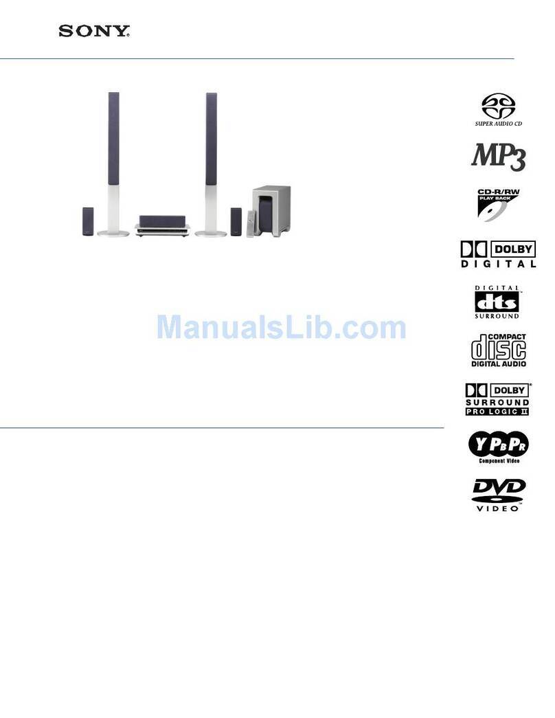 Sony DAV-FR8 - Dvd Dream System Specifications