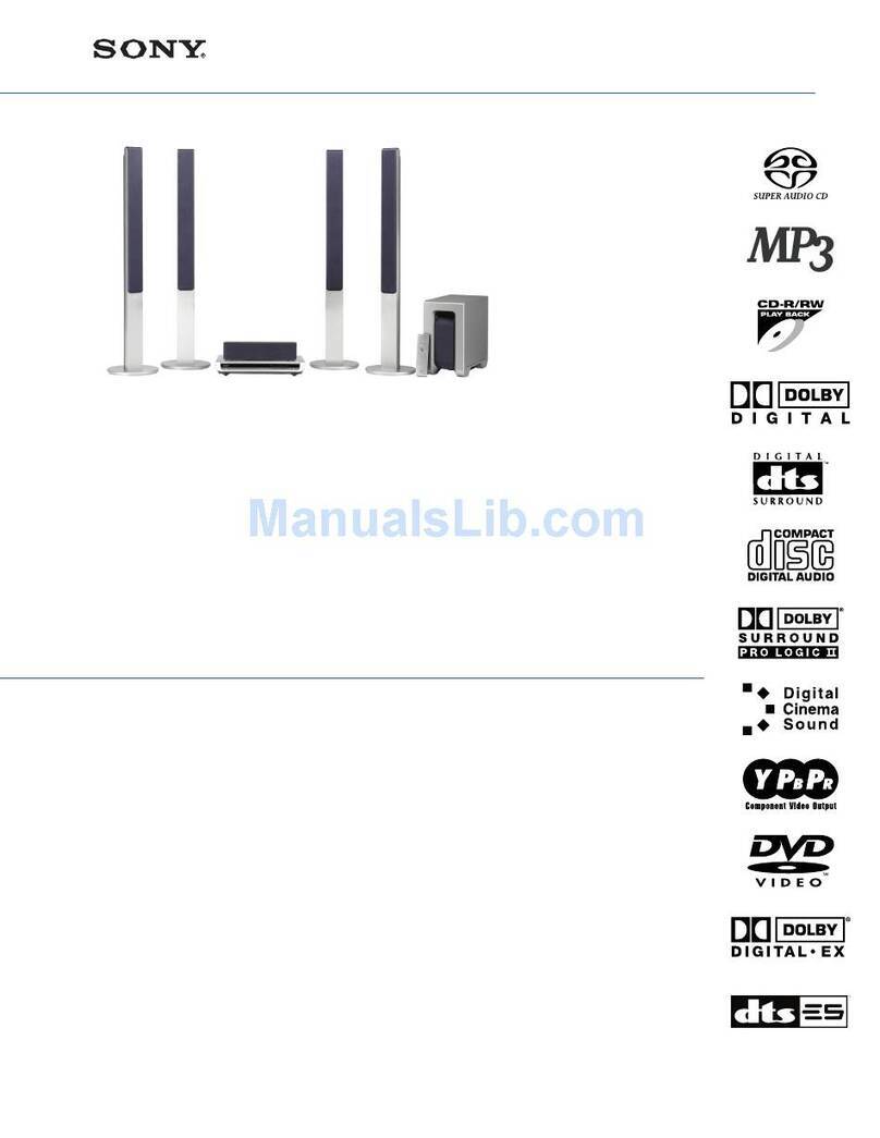 Sony DAV-FR9 - Dvd Dream System Specifications