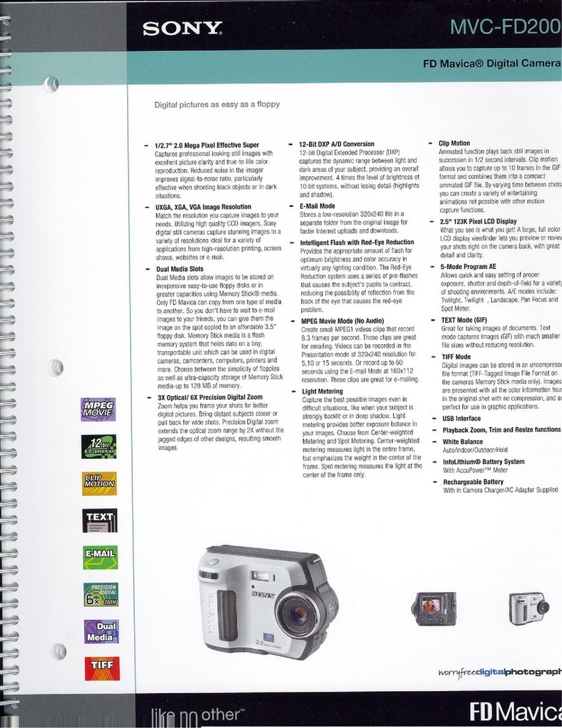 Sony FD Mavica MVC-FD200 User manual