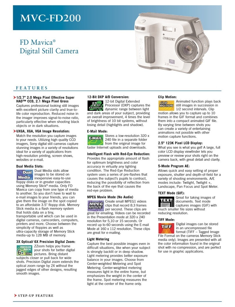 Sony FD Mavica MVC-FD200 User manual