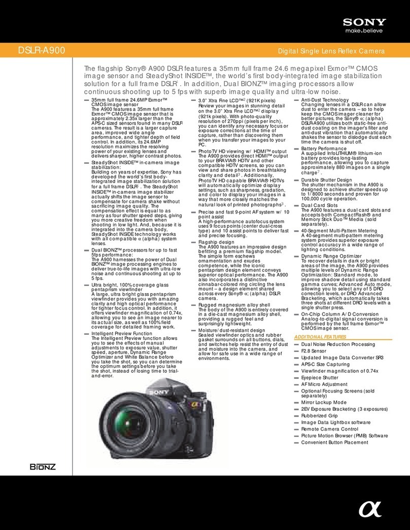 Sony DSLR-A900 User manual