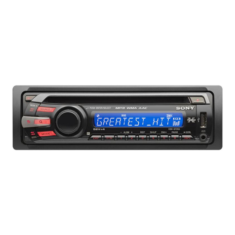 Sony CXS-GT3516F - Fm/am Compact Disc Player Installation/connections