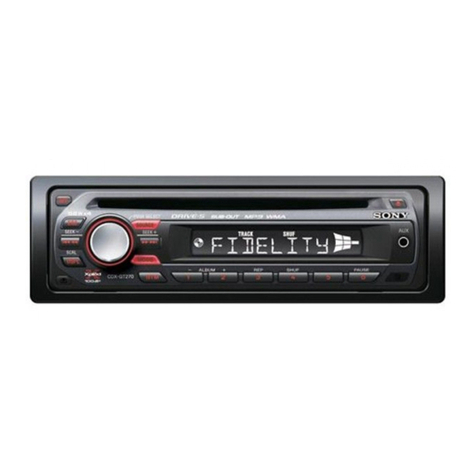 Sony Xplod CDX-GT170 Instruction Manual