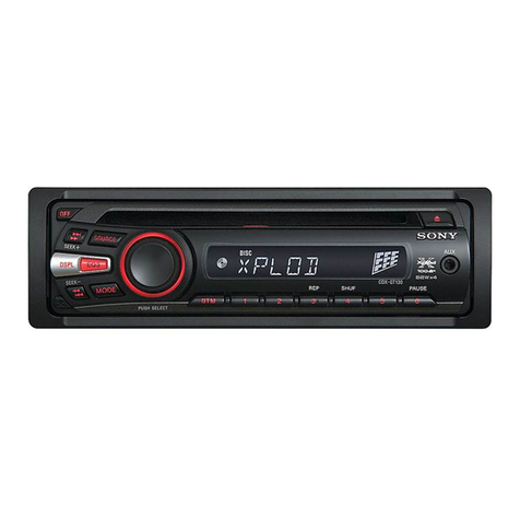 Sony Xplod CDX-GT130 Installation/connections Sony Xplod CDX-GT130 Installation/connections