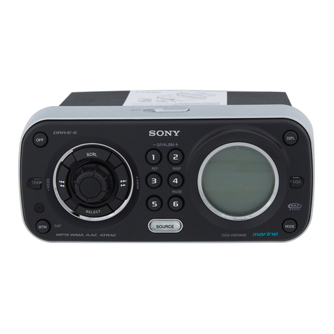 Sony CDX-HS70MS - Marine Stereo Product guide