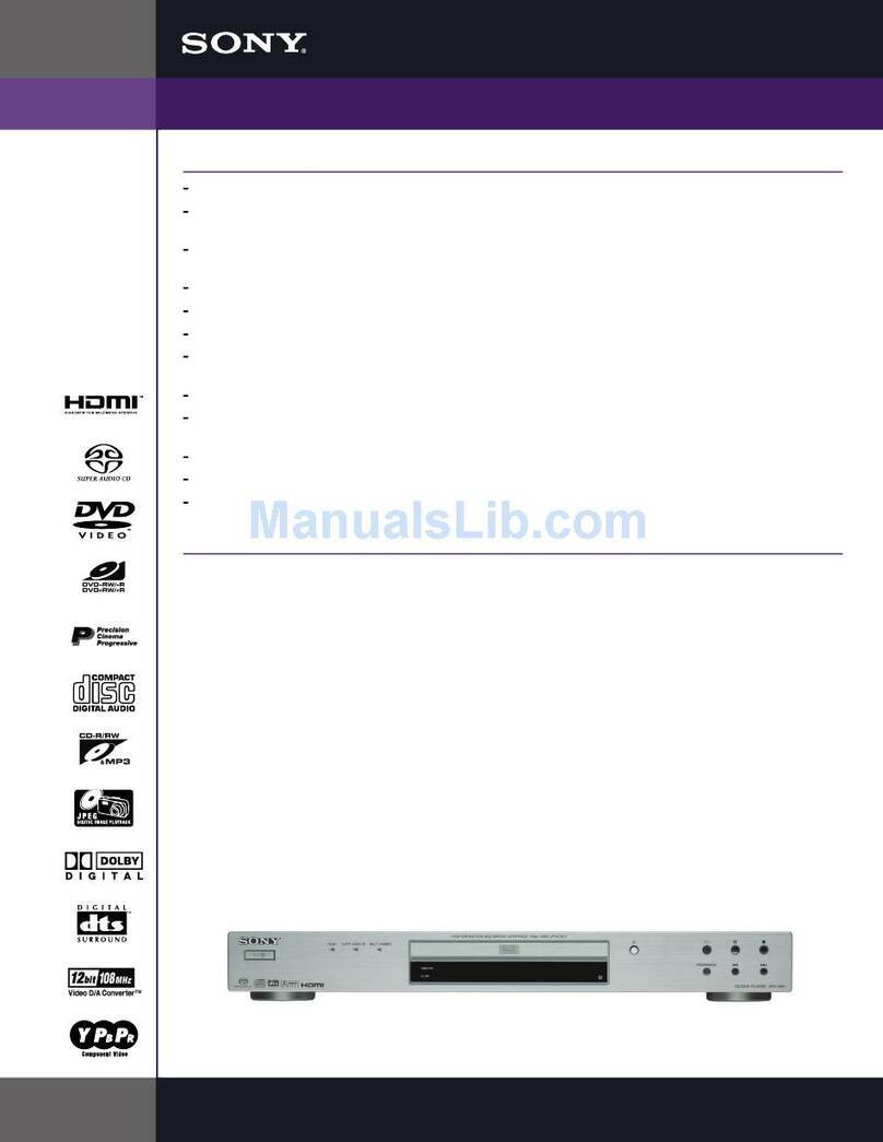 Sony DVPNS90V - HDMI/SACD 1080i Upscaling DVD... User manual