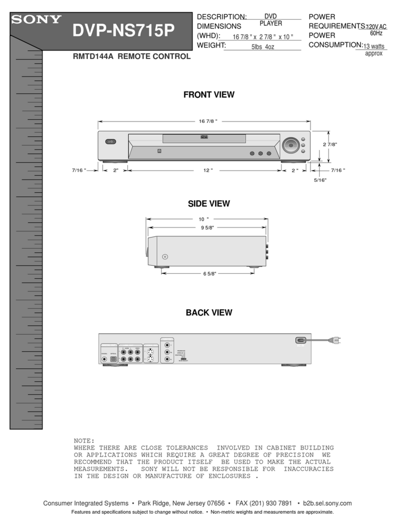 Sony DVP-NS715P User manual