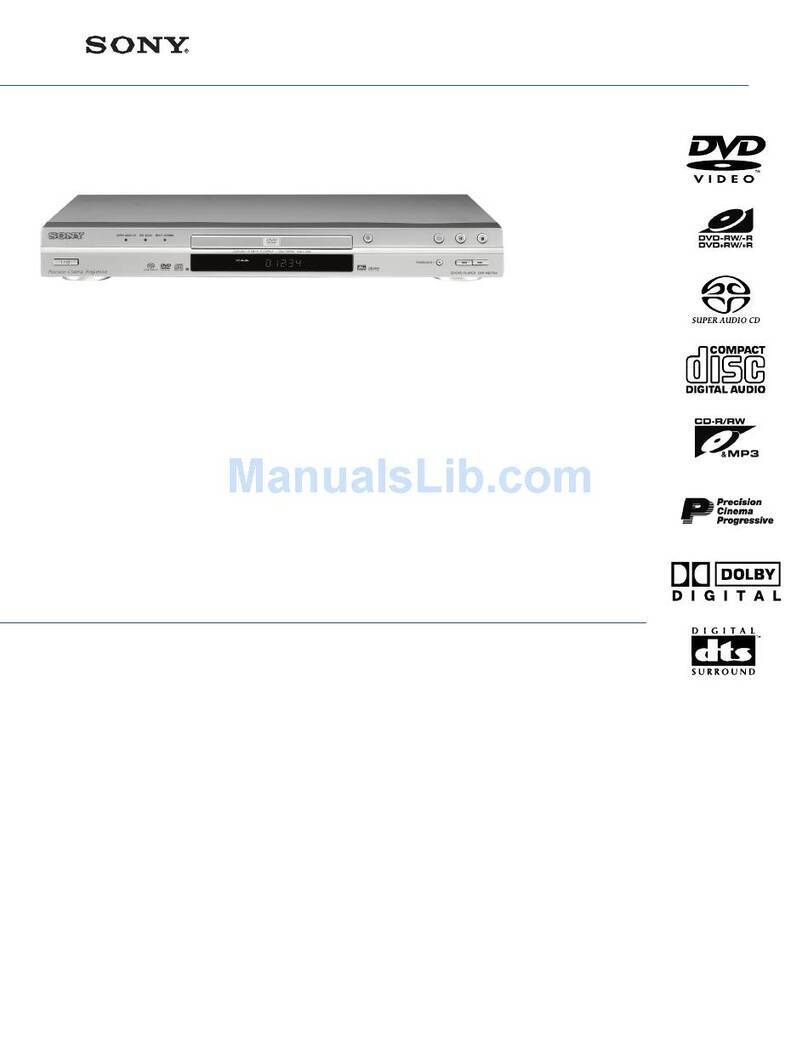 Sony DVP-NS775V User manual