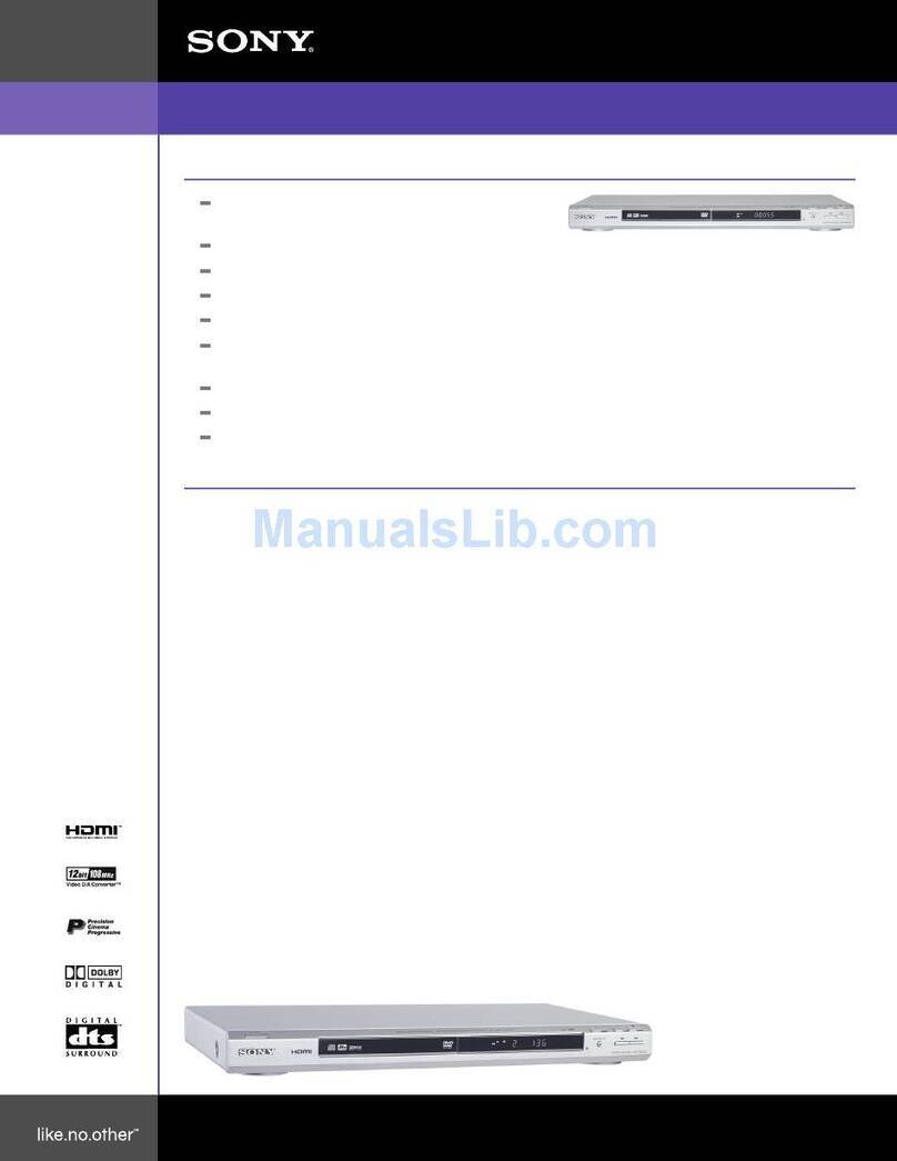 Sony DVP-NS75H User manual Sony DVP-NS75H User manual