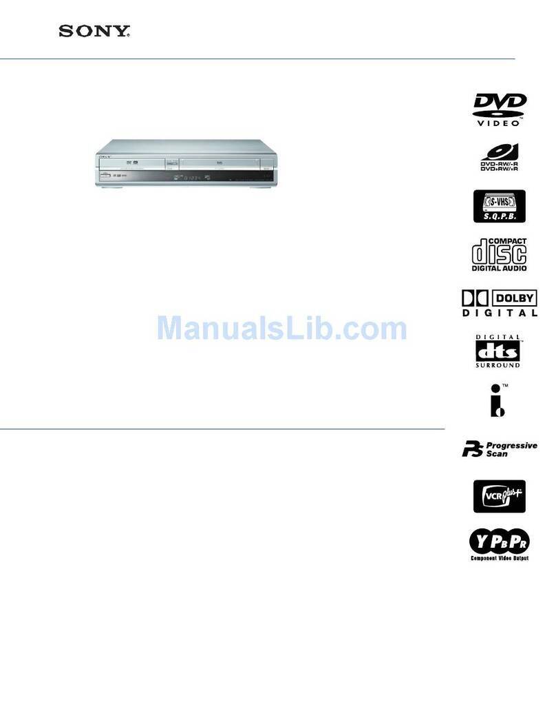 Sony RDR-VX500  (RDRVX500) Specifications