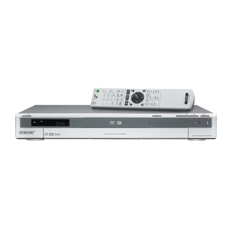Sony RDR-GX315 User manual