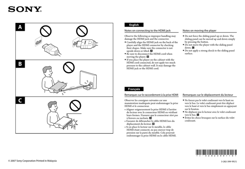 Sony BDPS2000ES - ES 1080p Blu-ray Disc Player Instruction Manual