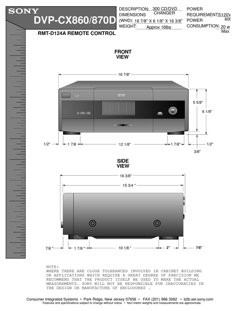 Sony DVP-CX860 User guide