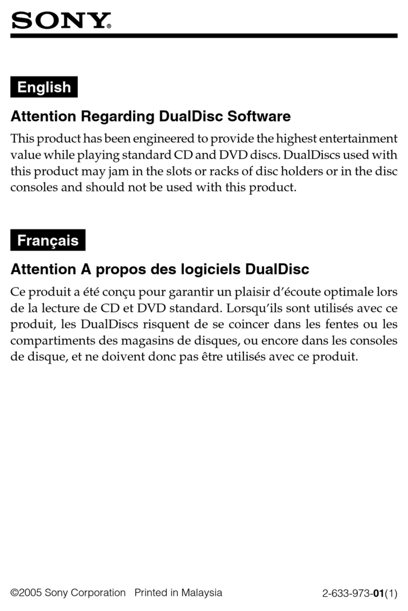 Sony DVP-CX777ES release note