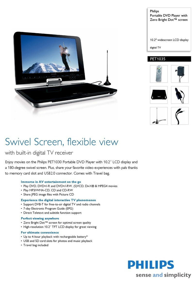 Philips PET1035 Specifications