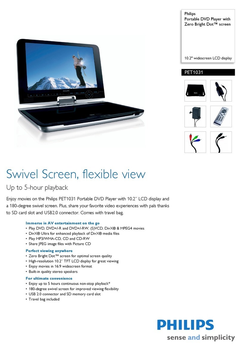 Philips PET1031 Specifications