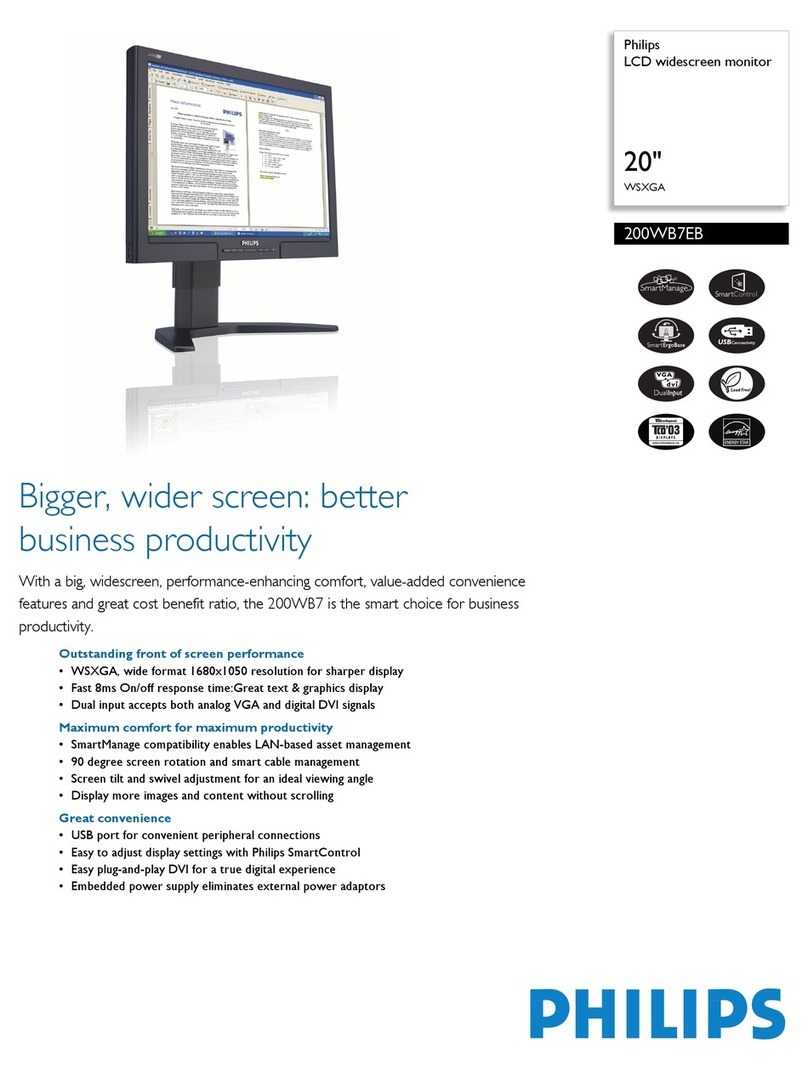 Philips 200WB7 User manual