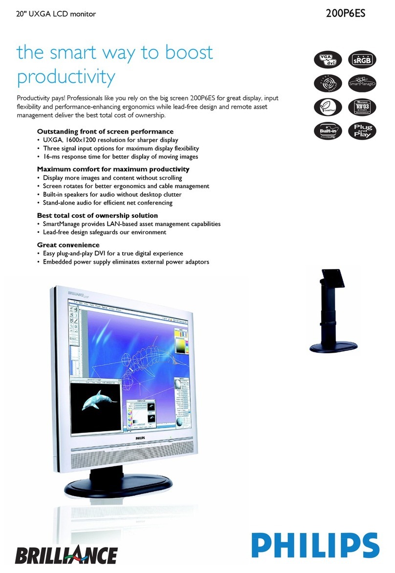 Philips 200P6 User manual
